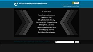 Real Estate Management & Investment