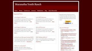Maranatha Youth Ranch & Bible